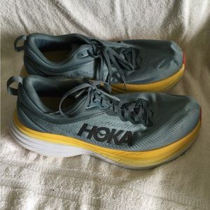 Hoka BONDI 8 men athletic running Men sneakers blue size 12 US/11.5 U.K./46.5 EU